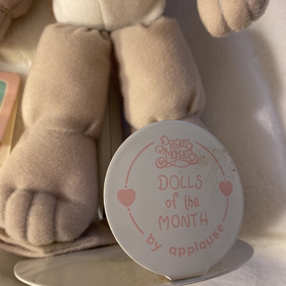 Vintage Precious Moments  (1988) October Doll Halie with stand - Picture 8 of 9